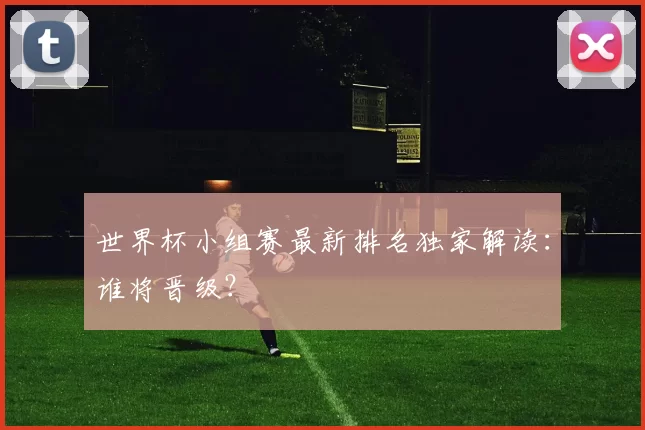 世界杯小组赛最新排名独家解读:谁将晋级?