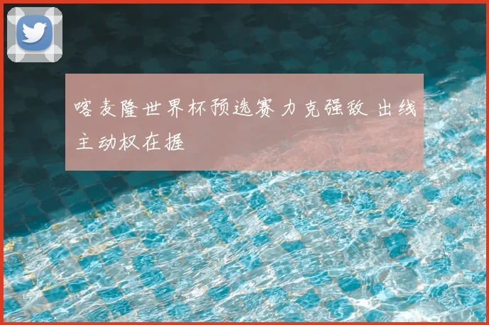 喀麦隆世界杯预选赛力克强敌 出线主动权在握