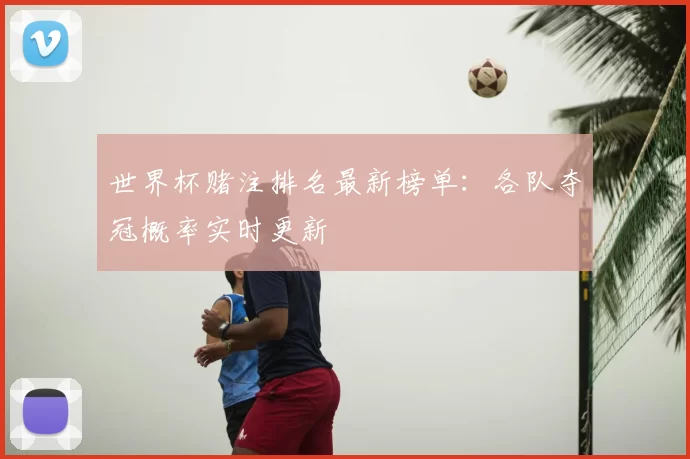 世界杯赌注排名最新榜单：各队夺冠概率实时更新